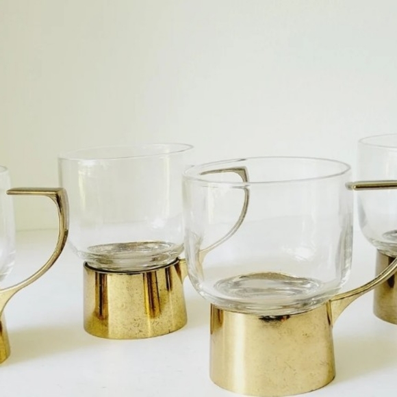 SET OF 4 VINTAGE BRANDY GLASSES. - Picture 2 of 6